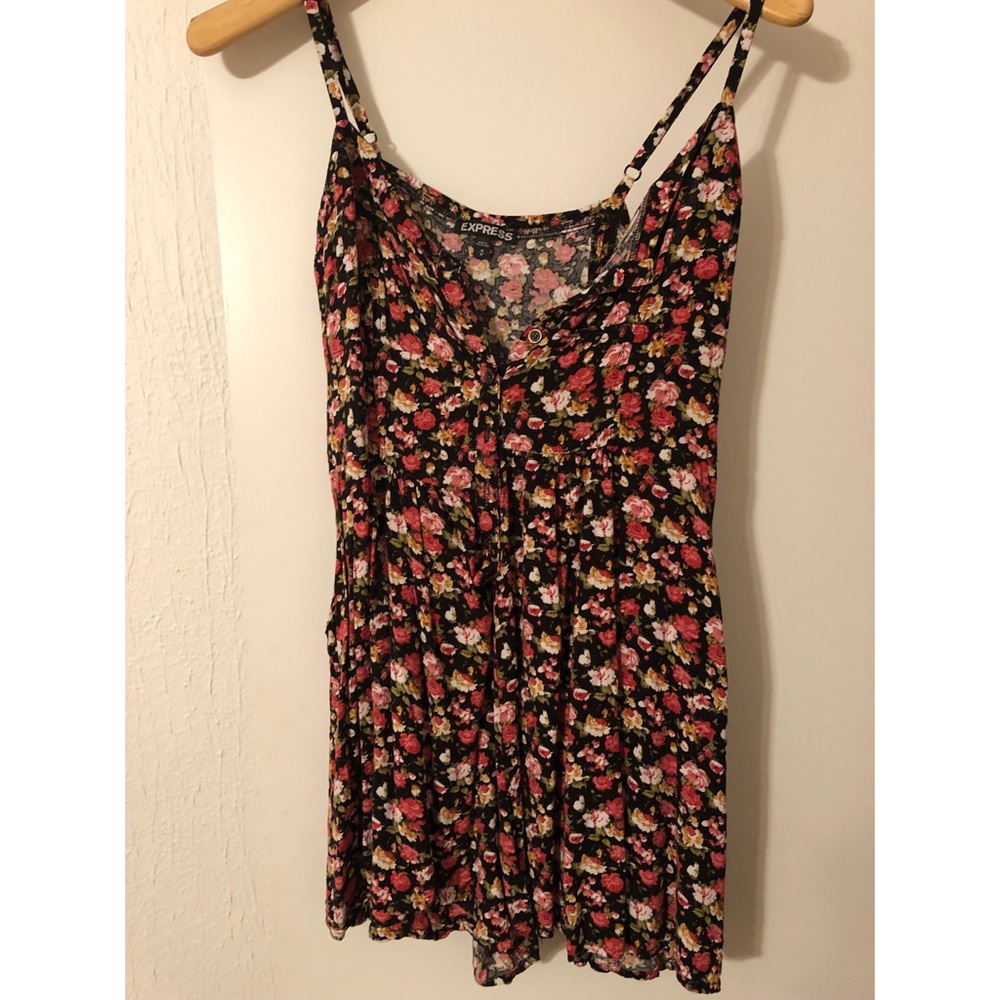 FLORAL BUTTON UP PLAYSUIT